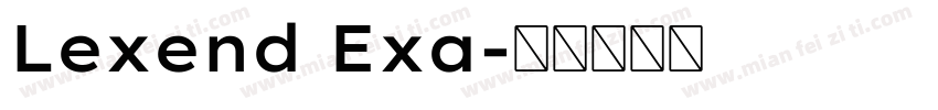 Lexend Exa字体转换